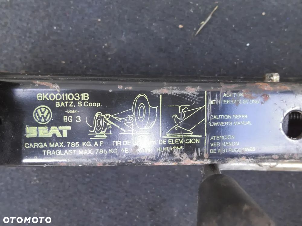 VW SEAT CORDOBA I IBIZA II LEWAREK PODNOŚNIK SAMOCHODOWY 6K0011031B 785KG ORYGINAŁ POSIADAM 5 SZT - 6