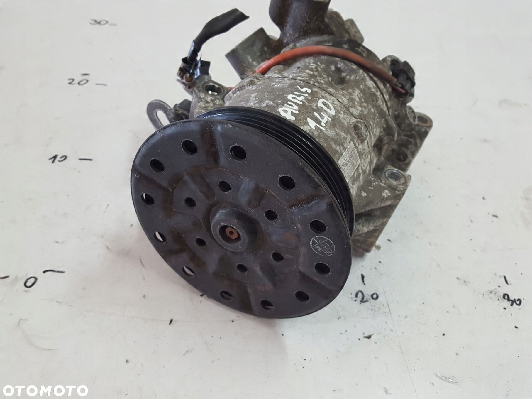 TOYOTA AURIS I 06-09r 1.4 D4D SPRĘŻARKA KLIMATYZACJI 447260-2331 - 3