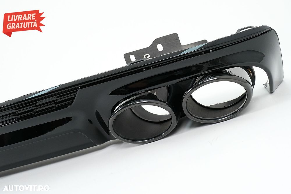 Difuzor Bara Spate si Ornamente Evacuare Audi A6 C8 4K Avant Sedan (2018-up) S6 De- livrare gratuita - 7