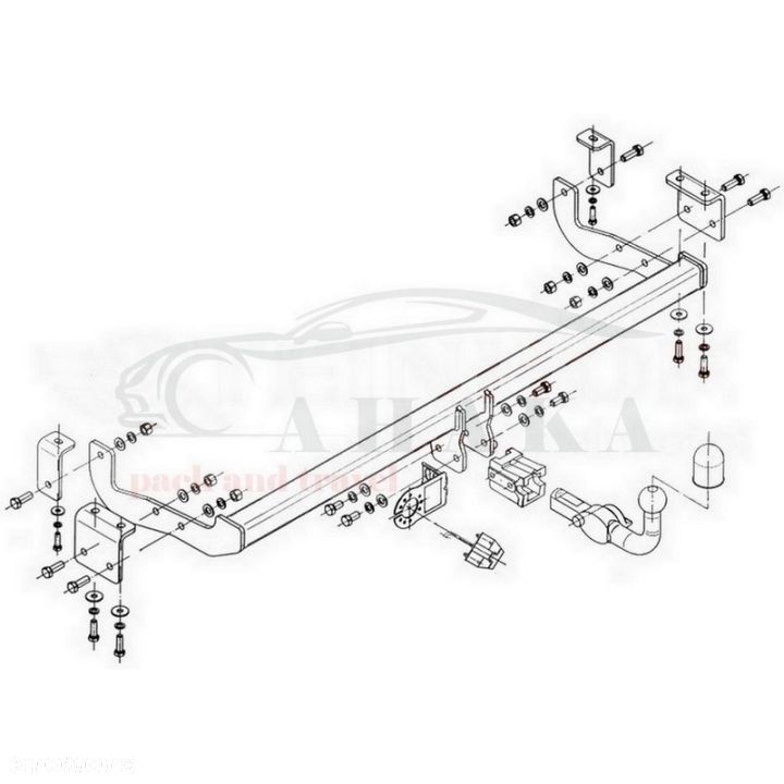 Hak Holowniczy Wypinany Automat Do Renault Kangoo Z.e. 2008-2013 - 3