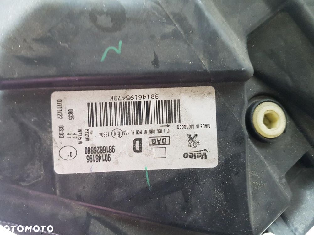 PEUGEOT PARTNER III 3 IV 4 RIFTER LAMPA PRZÓD PRZEDNIA PRAWA 9816826880 ORG - 7