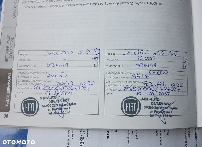 Fiat DUCATO L4H2 MAXI 2,3 180ps, IZOTERMA SZUBERT, LODÓWKA, CHŁODNIA, Salon Polska, tylko 100tyś km!! WEBASTO, koła 16 cali, kamera, Drzwi 270 stopni, Ledy, amortyzowany fotel. - 38