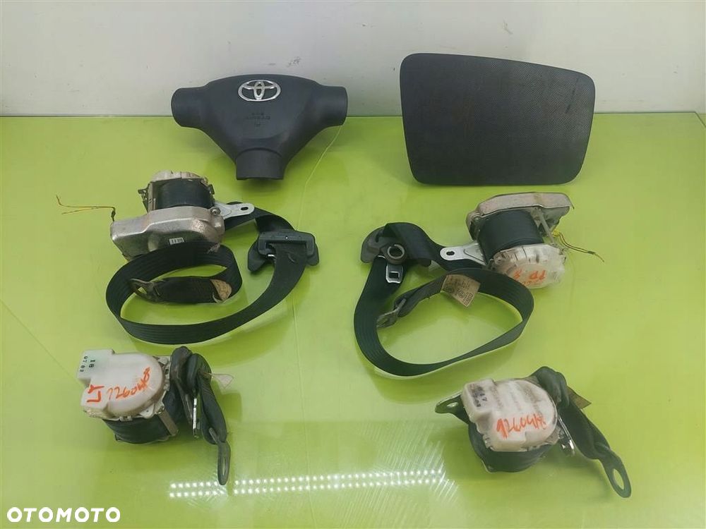AIRBAG Poduszka kierowcy pasażera pasy zestaw Toyota Aygo I 2005-2014 - 1