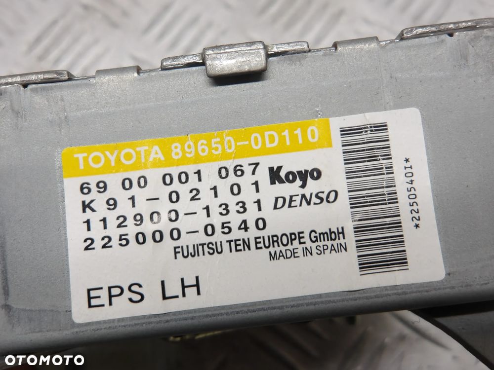 TOYOTA YARIS II 05-09 HB 5D MODUŁ WSPOMAGANIA 89650-0D110 - 4