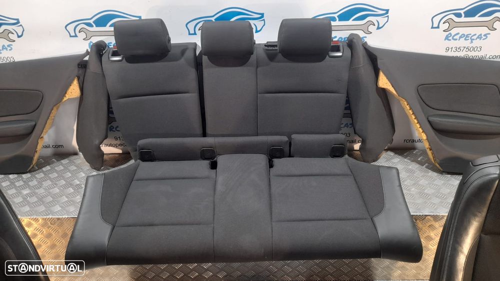 BANCO BANCOS BMW SERIE 1 E81 PACK M PELE TECIDO QUARTELA QUARTELAS AIRBAG FRENTE FRONTAL TRASEIRO TRÁS - 5