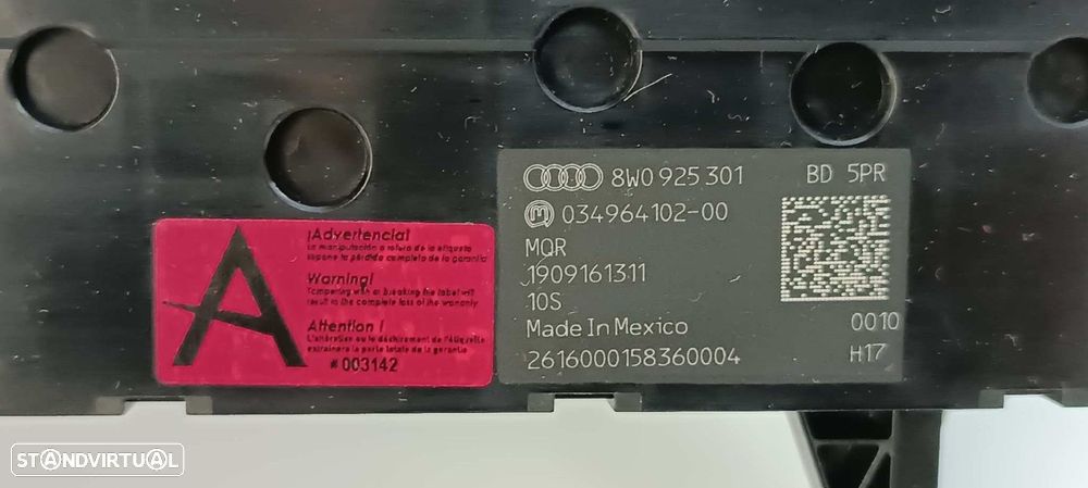 COMANDOS MULTIFUNÇÕES AUDI Q5 (FYB) S LINE QUATTRO - 2