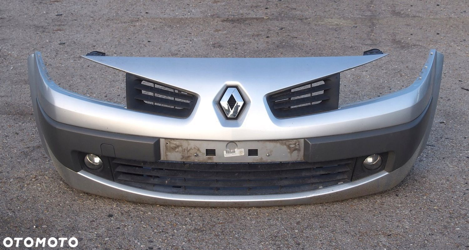 ZDERZAK PRZÓD PRZEDNI SREBRNY RENAULT MEGANE II CC CABRIO - 2
