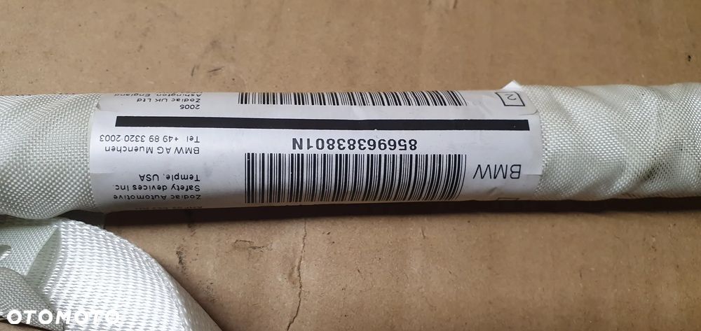 Kurtyna airbag boczna prawa BMW 6 E63 5322322 4480181 - 8