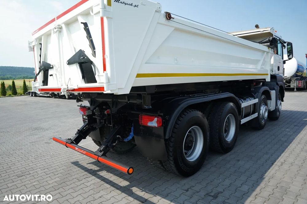 MAN TGS 35.500 / 8X4 / BASCULATOR CU 2 LATE / HIDROCLAPĂ / HIDROCLAPĂ BORDMATIC / PERDĂ ELECTRICĂ / AUTOMATĂ / EURO 6 - 21