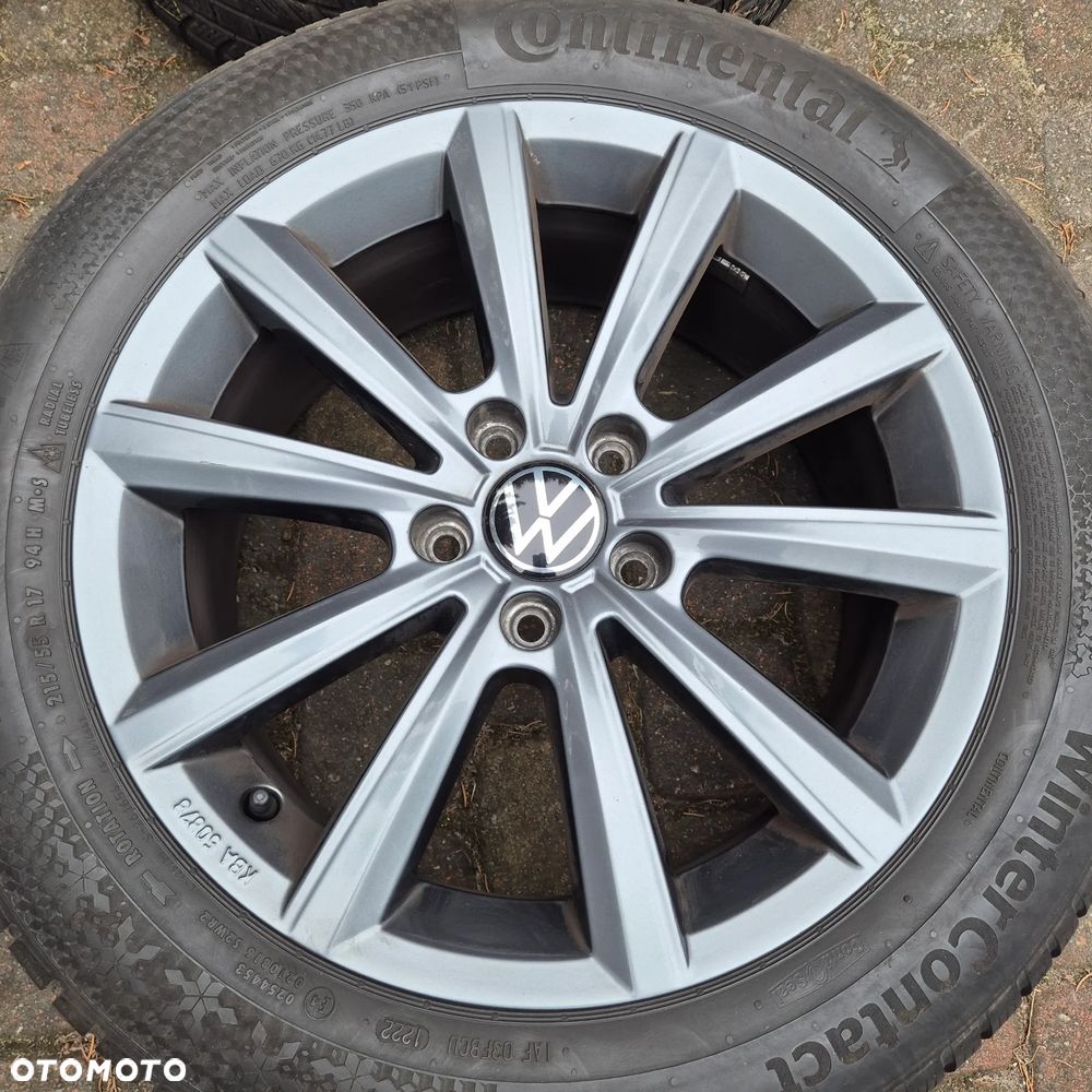 ZIMA KOŁA 215/55 R17 W PASSAT TOURAN SHARAN T-ROC SUPERB OCTAVIA KAROQ YETI - 2