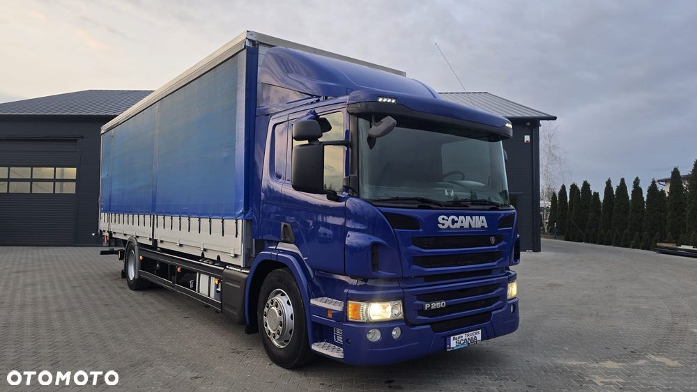 Scania P250 Euro 6 21 palet super stan niski przebieg rama do zabudowy kurierka laweta - 40