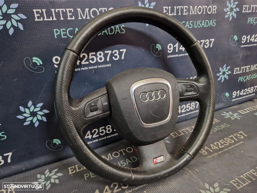 Volante usado pele com airbag AUDI A6 C6 S-LINE - 2