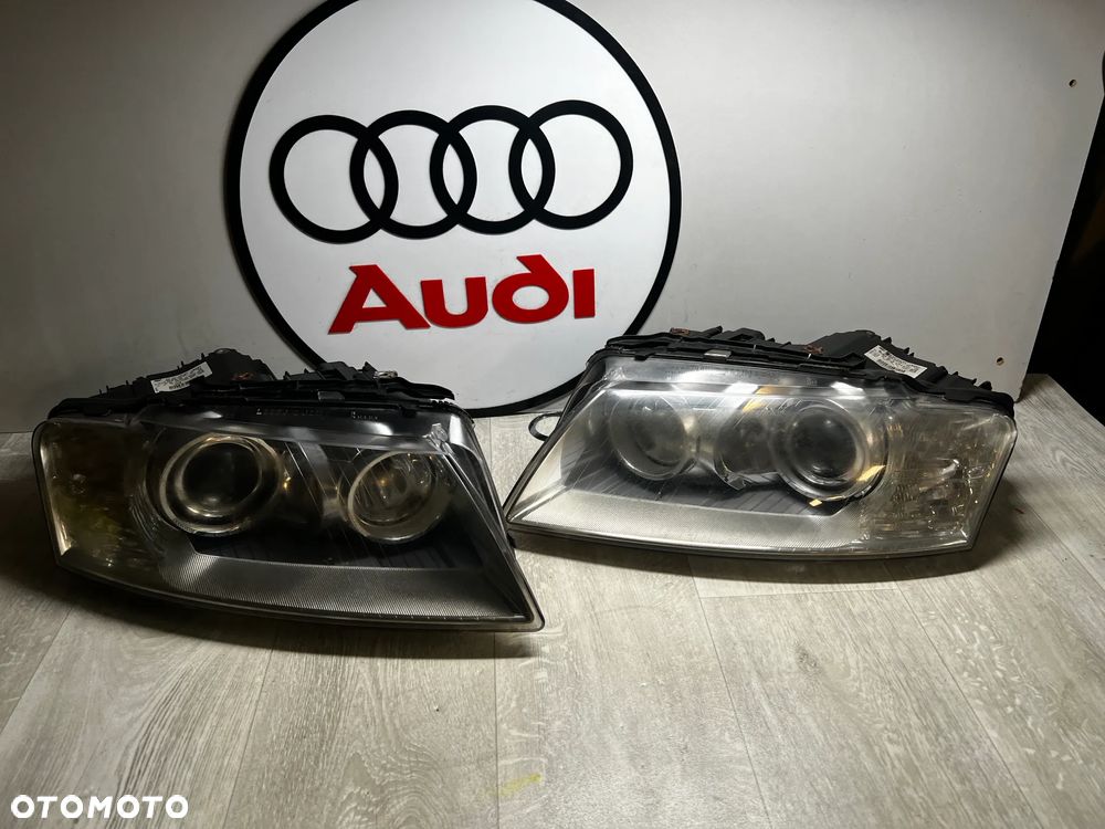 REFLEKTOR LAMPA PRAWY LEWY PRZÓD XENON A8 D3 LIFT 4E0941004BS 4E0941003BS - 1