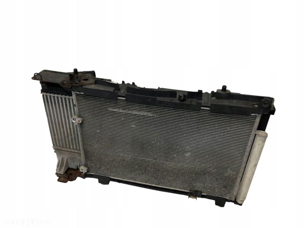 Toyota Auris I E15 Lift 12r 1.4 D4D 90KM Chłodnica wody klimatyzacji belka górna wentylator komplet - 4