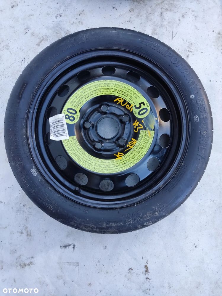 Koło dojazdowe 16" Audi A3 8P T125/70R16 ET25,5 1K0601027S - 1