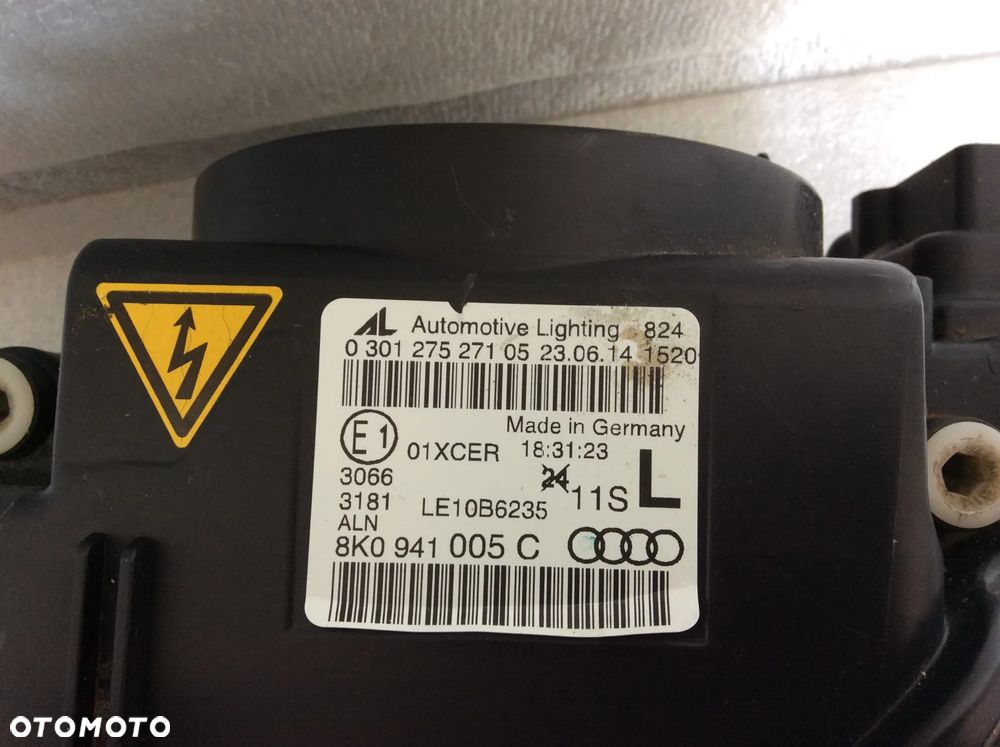 REFLEKTOR LAMP KSENON AUDI A4 B8 LIFT 2011- 8K0941006C 8K0941005C EUROPA - 3