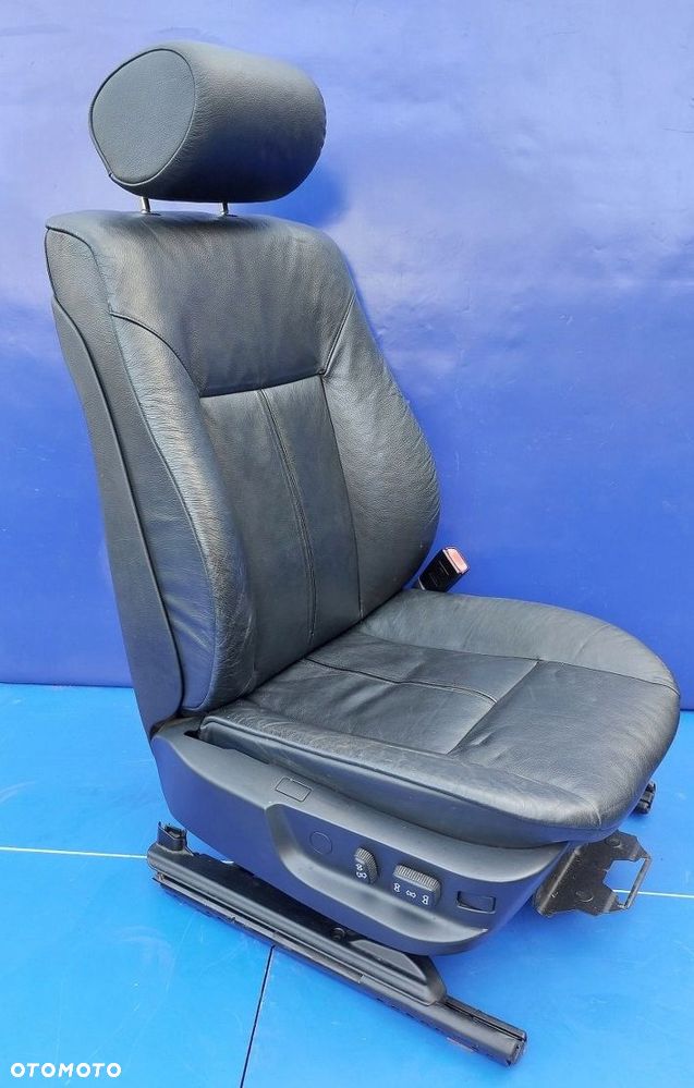 fotel pasażera prawy bmw 5 e39 czarna skóra eur - 2
