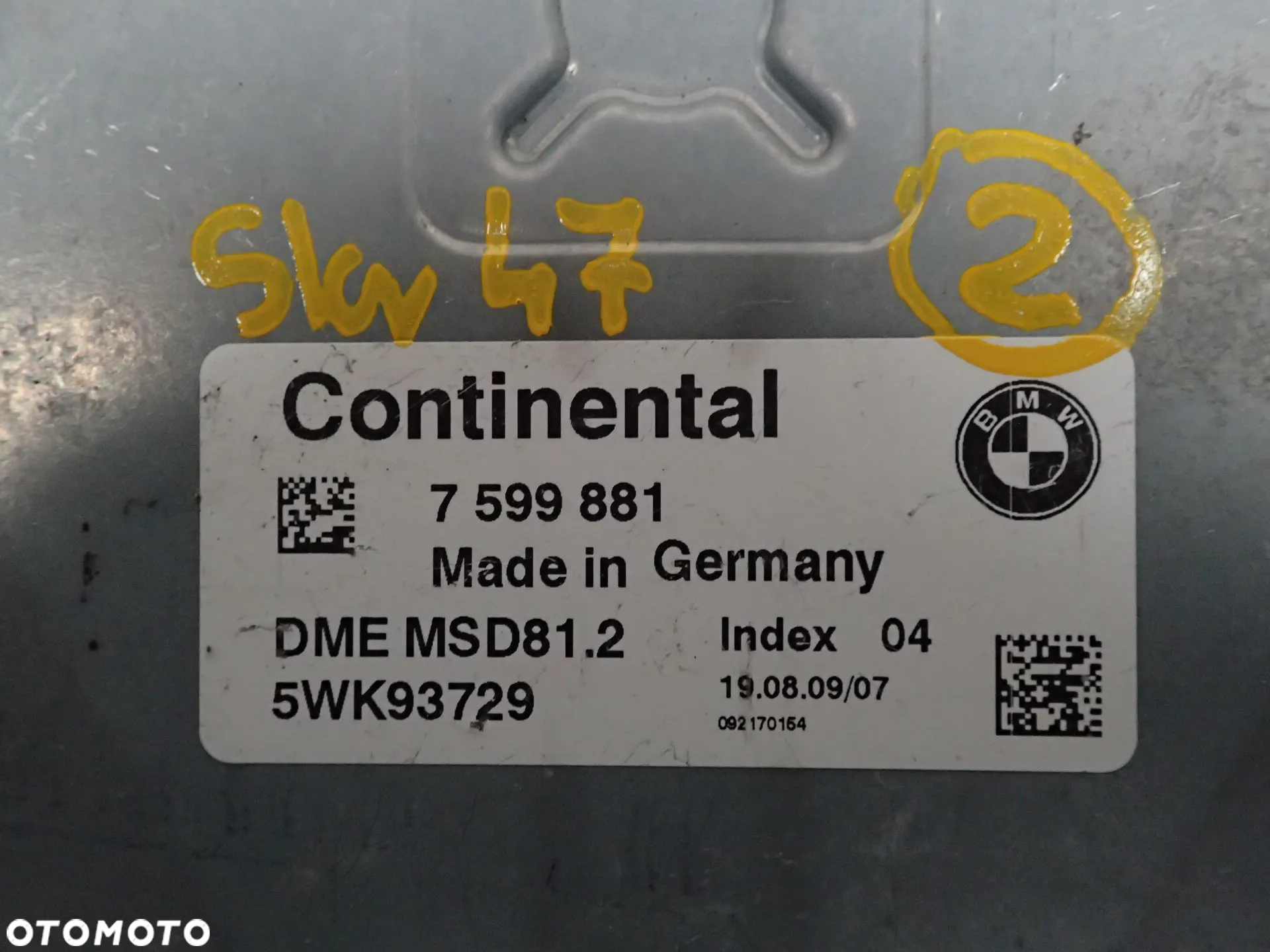 KOMPUTER SILNIKA BMW E90 E87 7599881 - 3