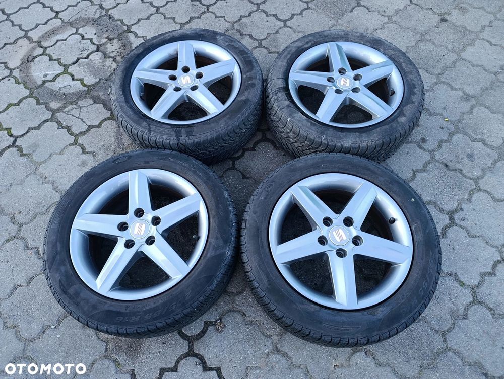 Altea al. felga 16'' felgi 5x112 et50 opony 205 55 16 zima 6mm komplet Altea XL Toledo III Seat