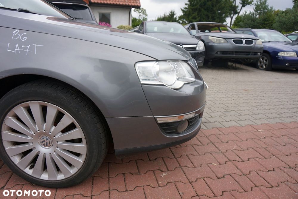 MASKA ZDERZAK BŁOTNIKI LAMPY PASSAT B6 LA7T  VOLKSWAGEN 2005-2010 SZARY PRZÓD KOMPLETNY - 24