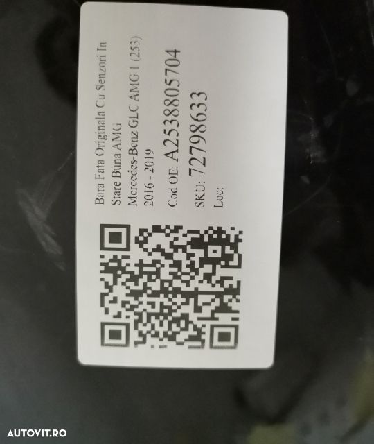 Bara Fata Originala Cu Senzori In Stare Buna AMG Mercedes-Benz GLC AMG - 7
