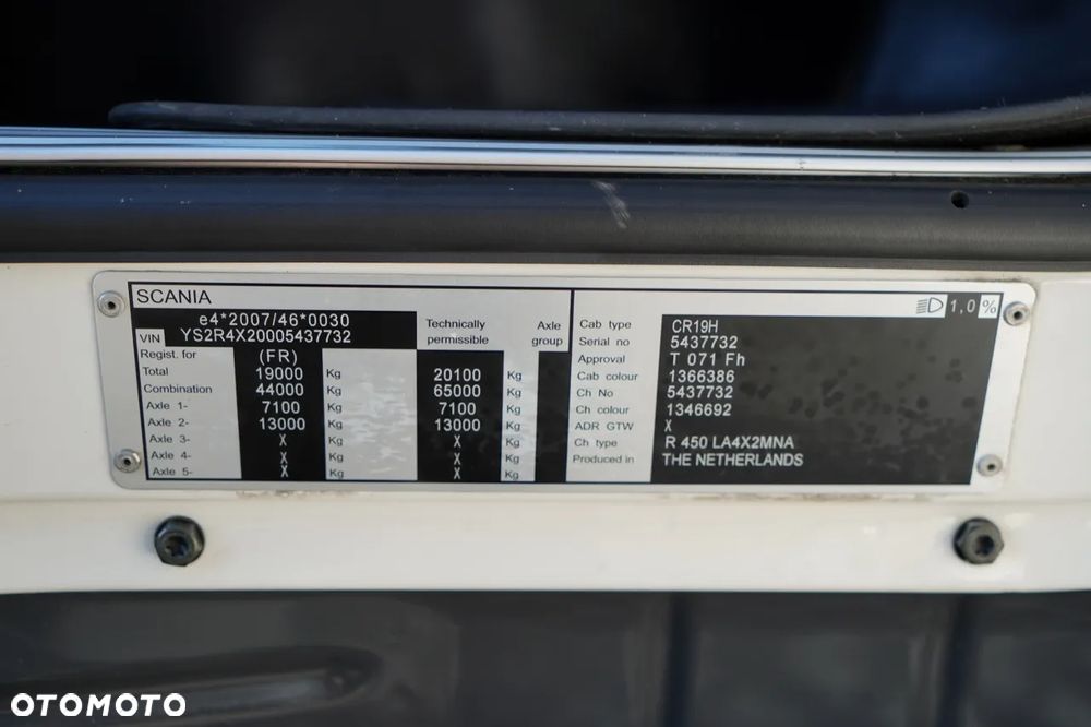 Scania R 450 / RETARDER / PEŁNY ADR /  CROWN EDITION STREAMLINE / KLIMA POSTOJOWA / ALUFELGI - 36