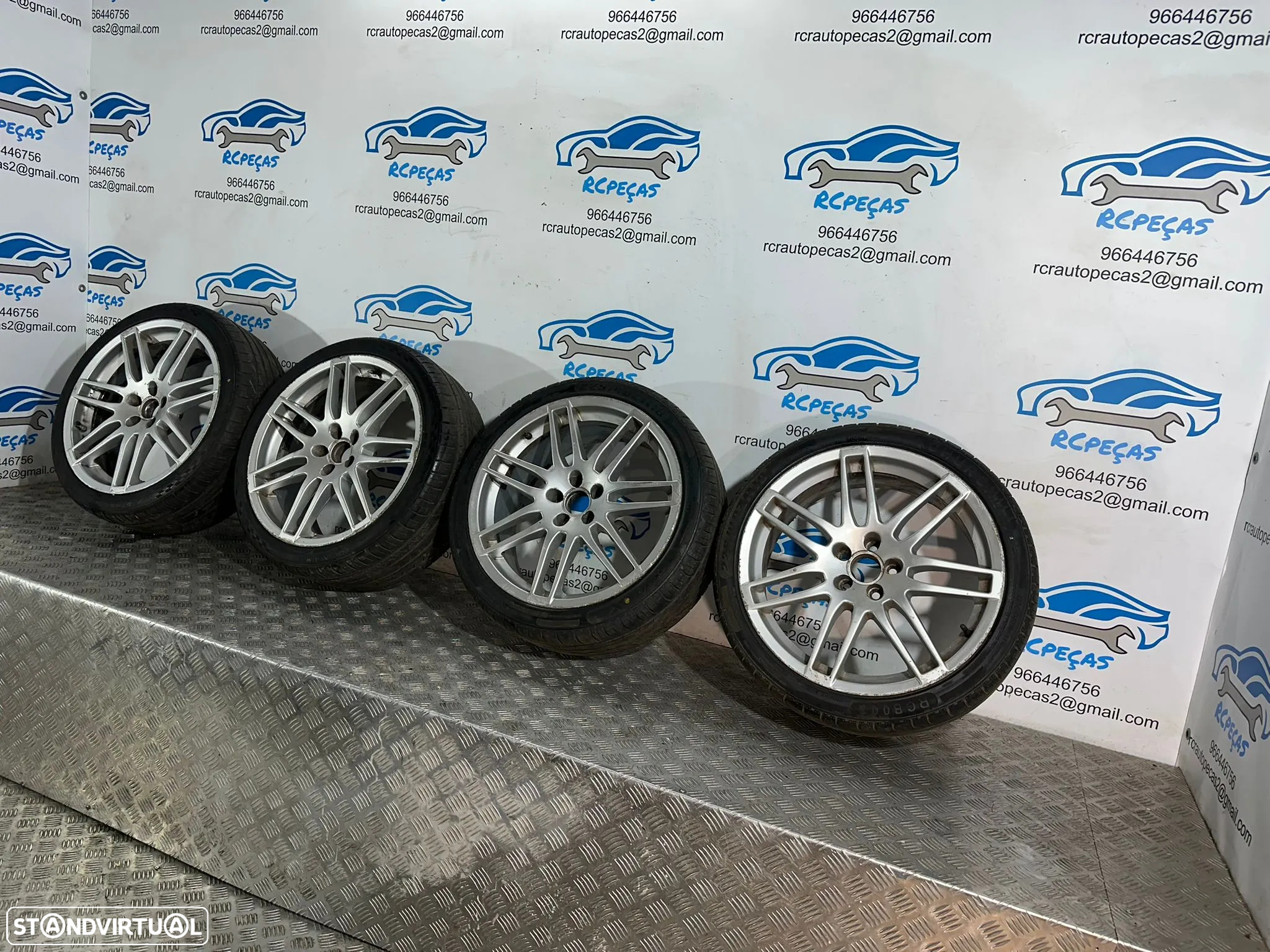 .Conjunto Jantes 18 Audi S-LINE 8J ET35 5x100 - 4