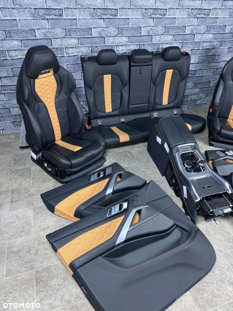 FOTELE BMW X6M F96 NOWE COMPETITION EUROPA KUBEŁKI KOMPLETNY ŚRODEK M-POWER - 2