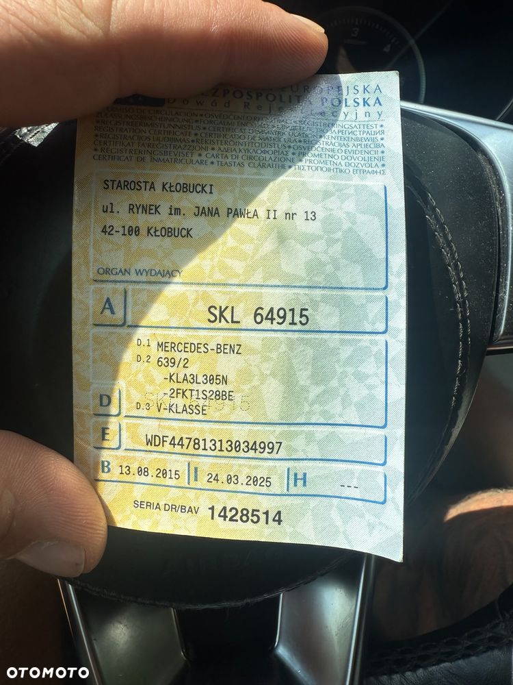 Mercedes-Benz Klasa V 220 CDI Avantgarde 7G-Tronic (ekstra d³) - 16