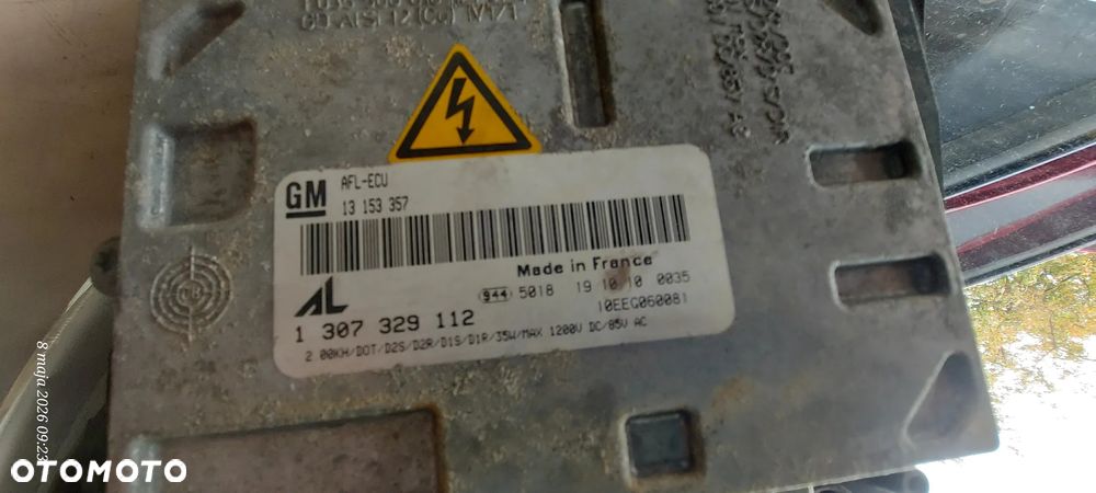 Opel Zafira B Reflektor Przód Przedni Prawy Bixenon Skrętny 13252471RH - 5