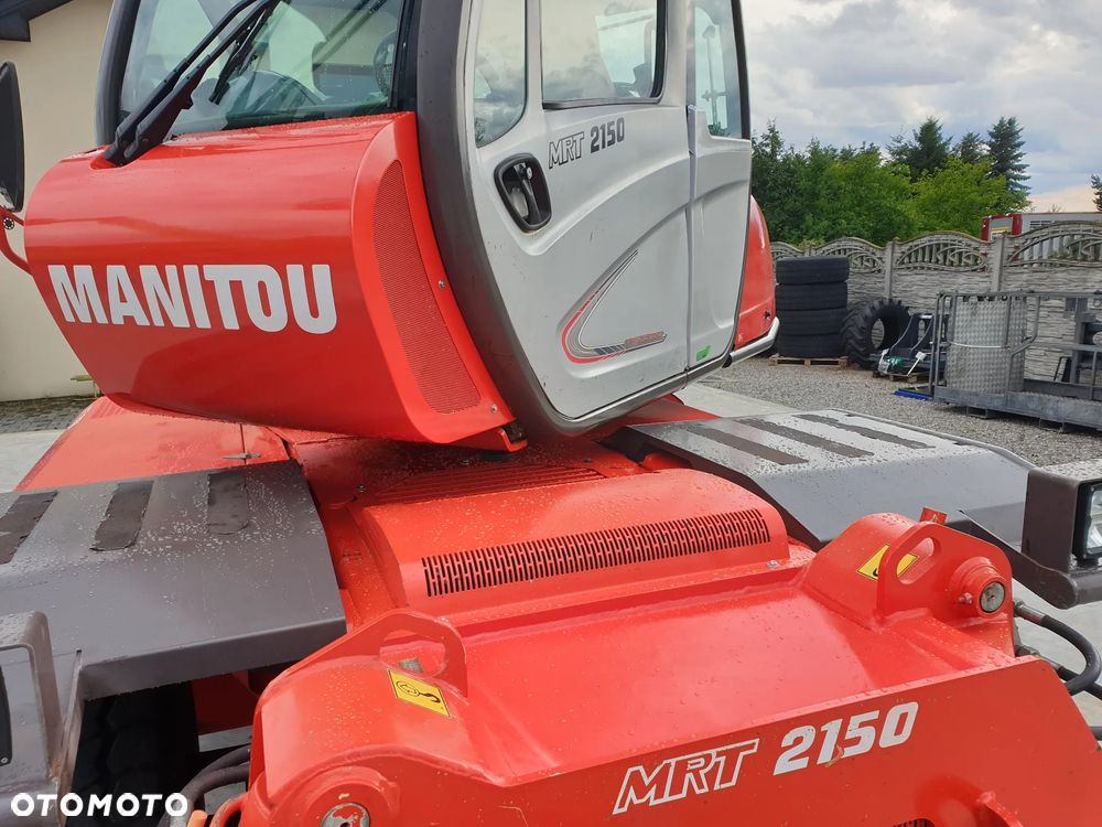 Manitou MRT ROTO 2150 Privilege KOSZ/WIDŁY/PILOTY SPROWADZONA PIĘKNY STAN - 29