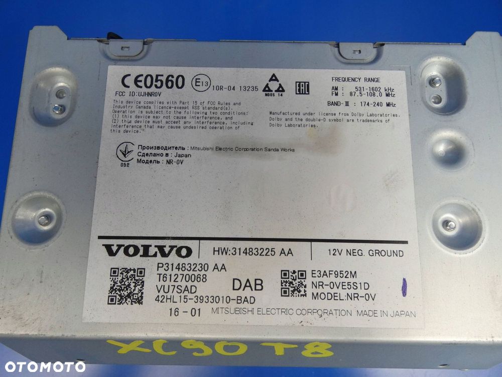 VOLVO XC90 II V90 V60 S60 III XC60 RADIO FABRYCZNE NAWIGACJA GPS - 3