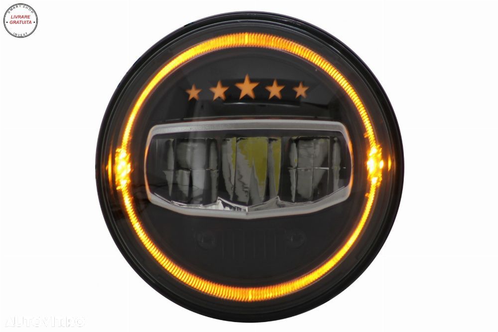 Faruri Full LED CREE Dublu Proiector Jeep Wrangler JK TJ LJ JL (1997-2017) 5 Stars- livrare gratuita - 8
