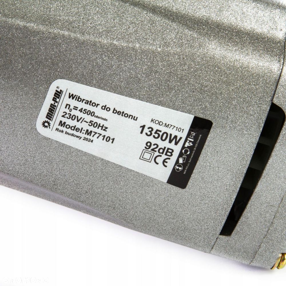 Wibrator do betonu Mar-pol 1250 W 4500 obr./min - 9