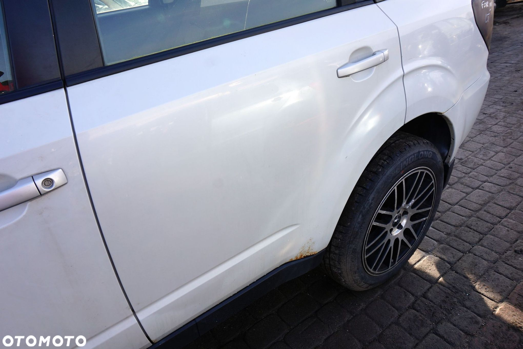 DRZWI TYLNE LEWE FORESTER III SH 37J  BIAŁY SUBARU 2008-2013 - 2