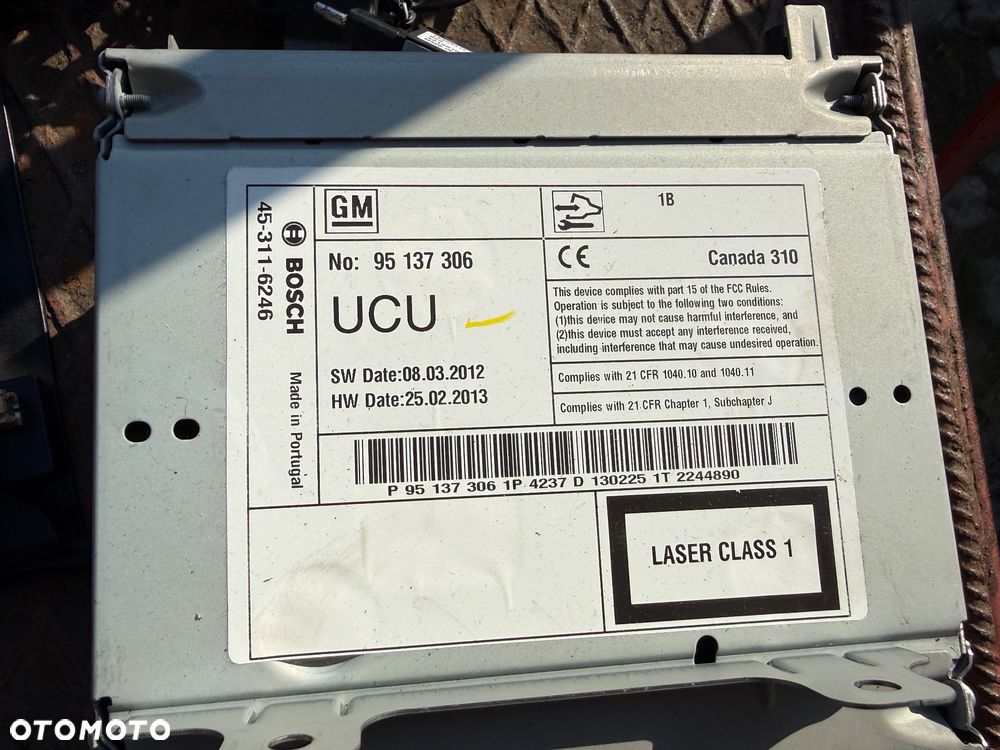 RADIO NAWIGACJA NAVI 600 Istalacia Antena OPEL ASTRA 4 J IV EKRAN KOLOROWY - 4