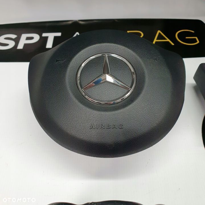MERCEDES A KLASA W176 LIFT DESKA ROZDZIELCZA KONSOLA KOKPIT PULPIT PODUSZKI AIRBAG AIR BAG PASY KIT SET - 4