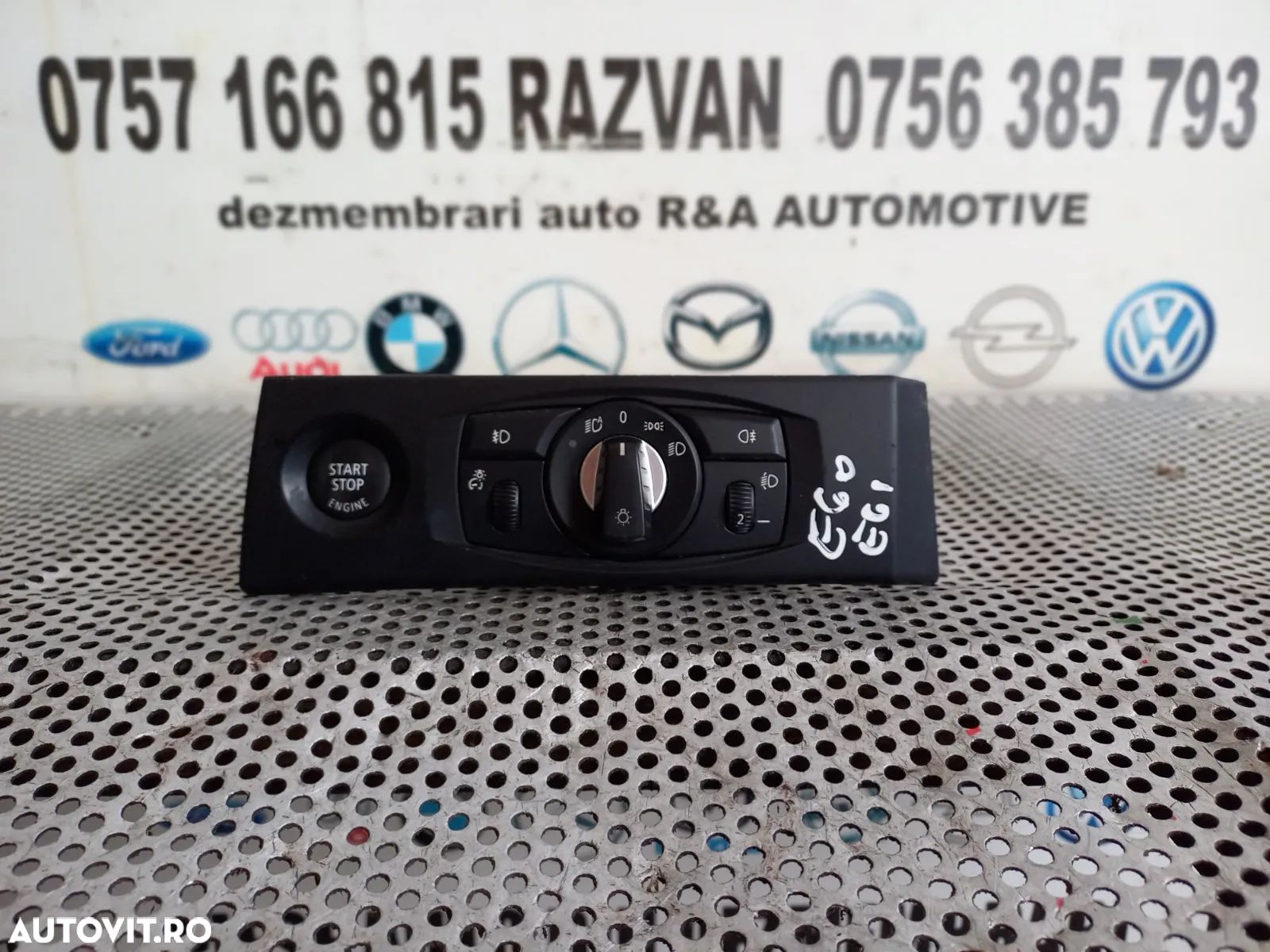 Bloc Lumin Buton Start Stop Bmw E60 E61   - Dezmembrari Arad - 1