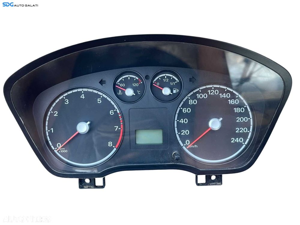 Ceas Ceasuri Cluster Instrumente Bord Ford Focus 2 1.6 16V Benzina 2004 - 2010 Cod 4M5T-10849-AM 3M5F-10A855-A [B4362] - 1