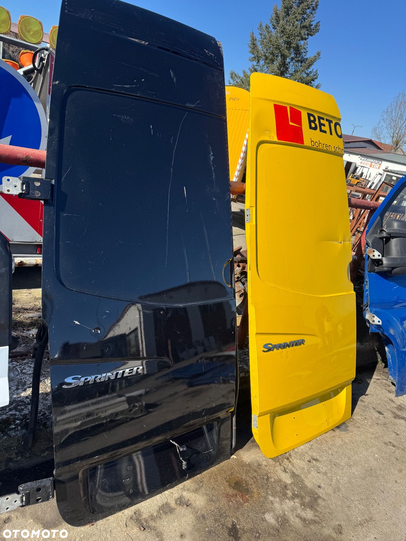 Mercedes sprinter   Crafter 906 lewe czarne  żółte maxi - 1