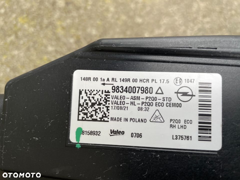 LAMPA PRZEDNIA PRAWA OPEL MOKKA II B  2020-- FULL LED - 6