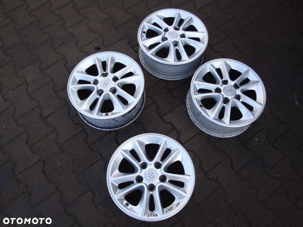 HYUNDAI I30 FELGI ALUMINIOWE 15' 5X114.3 ET43 KOMPLET - 1