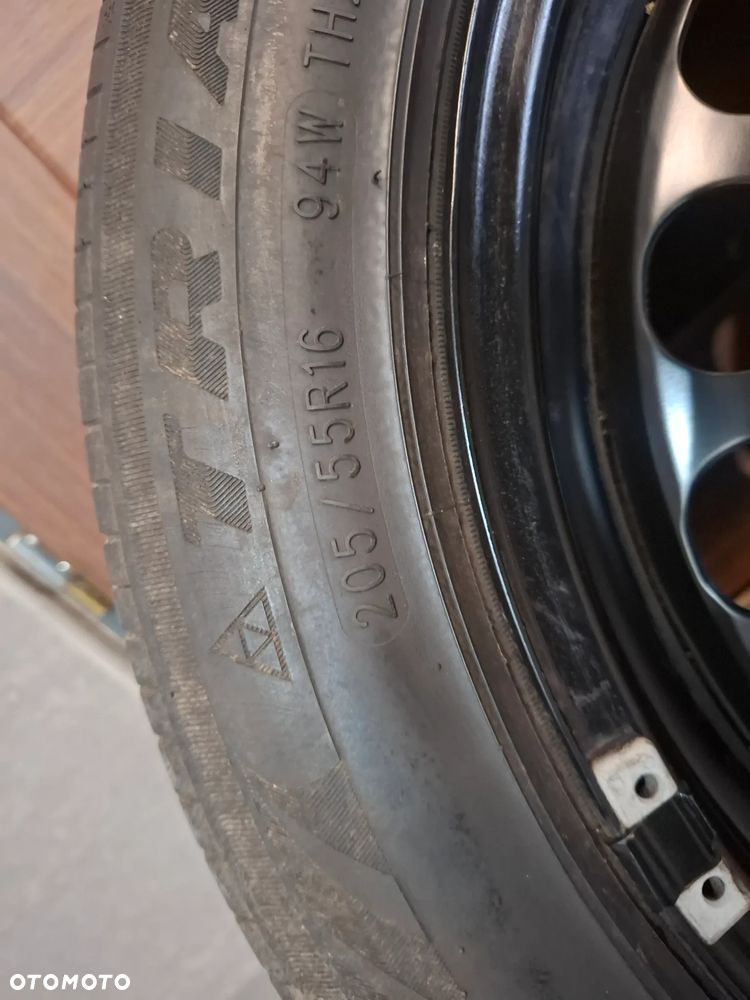 Koło zapasowe stalowe Volkswagen Passat CC 2009 rok 205/55R16 opona nr 3C0601027 ET45 - 2