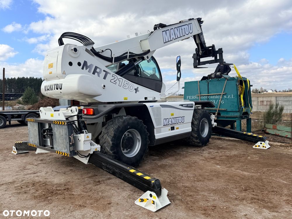 Manitou Ładowarka teleskopowa Manitou Mrt 2150 + Privilage Roto obrotowa 360 Pilot sterowanie radiowe Kosz Widły 2016/17 1840 2550 2540 silnik Mercedes 2150+ Merlo - 36