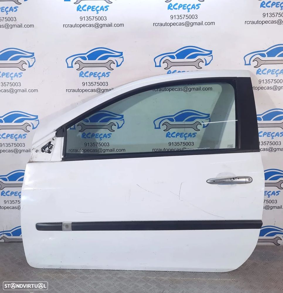 PORTA PORTAS FRENTE FRONTAL ESQUERDA RENAULT CLIO III 3 MK3 3 PORTAS 7751476106 FECHO ELEVADOR MOTOR PUXADOR VIDRO RETROVISOR RETROVISORES - 5