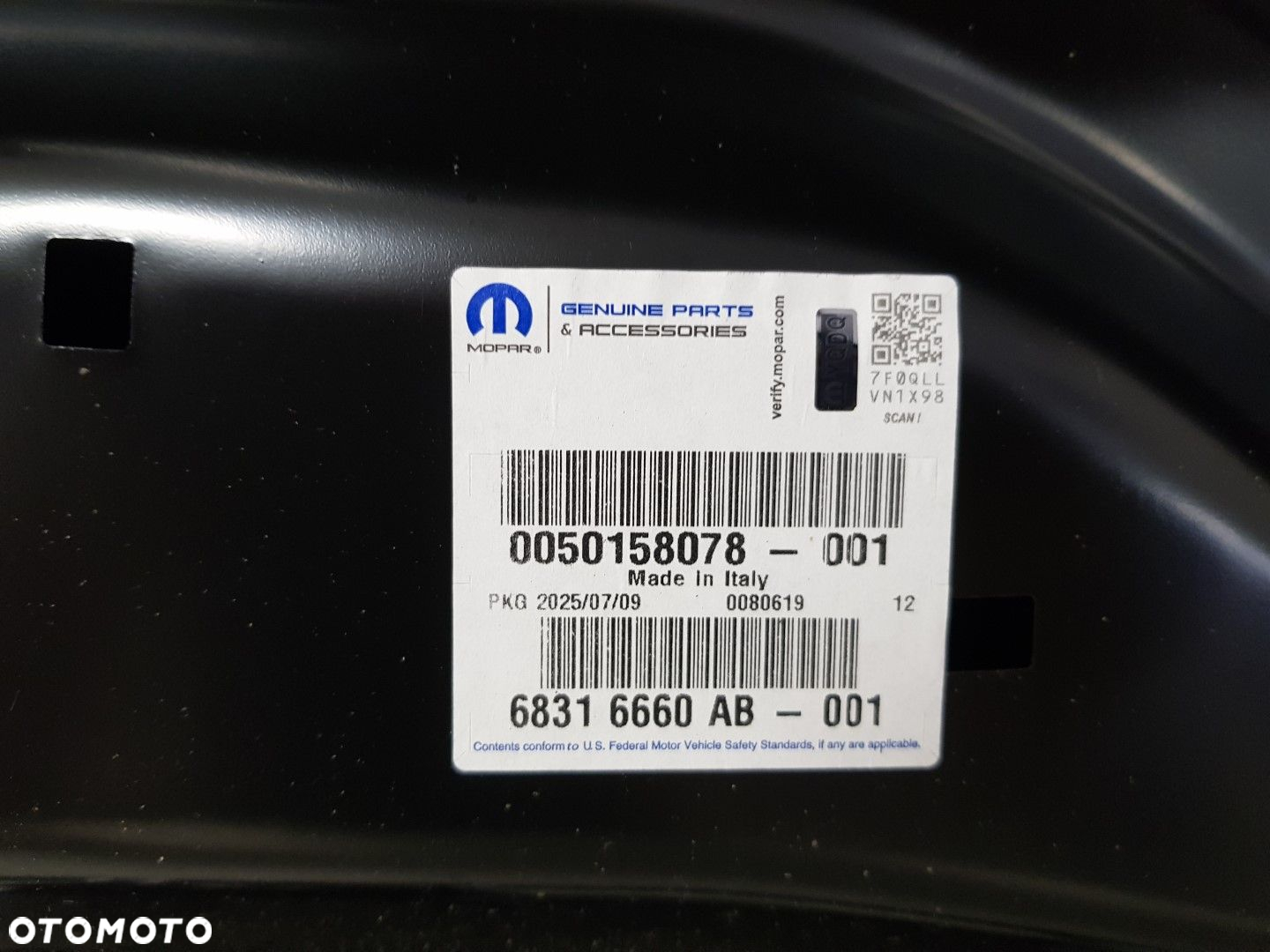 NOWA ORYGINALNA MASKA POKRYWA SILNIKA FIAT DUCATO PEUGEOT BOXER CITROEN JUMPER LIFT 14-25 68316660AB - 8