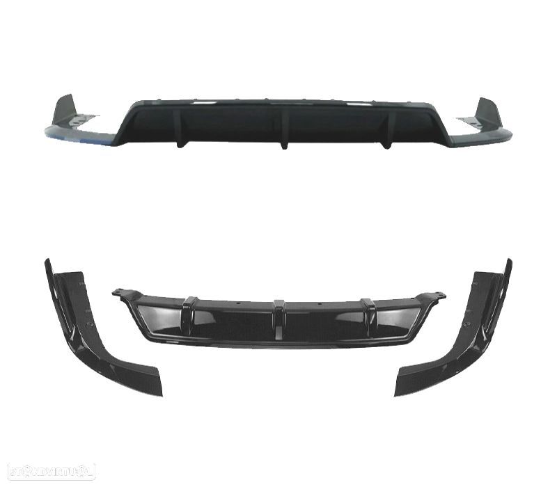 KIT CARROÇARIA BMW X5 G05 18-22 LOOK BLACK KNIGHT PRETO BRILHANTE - 3