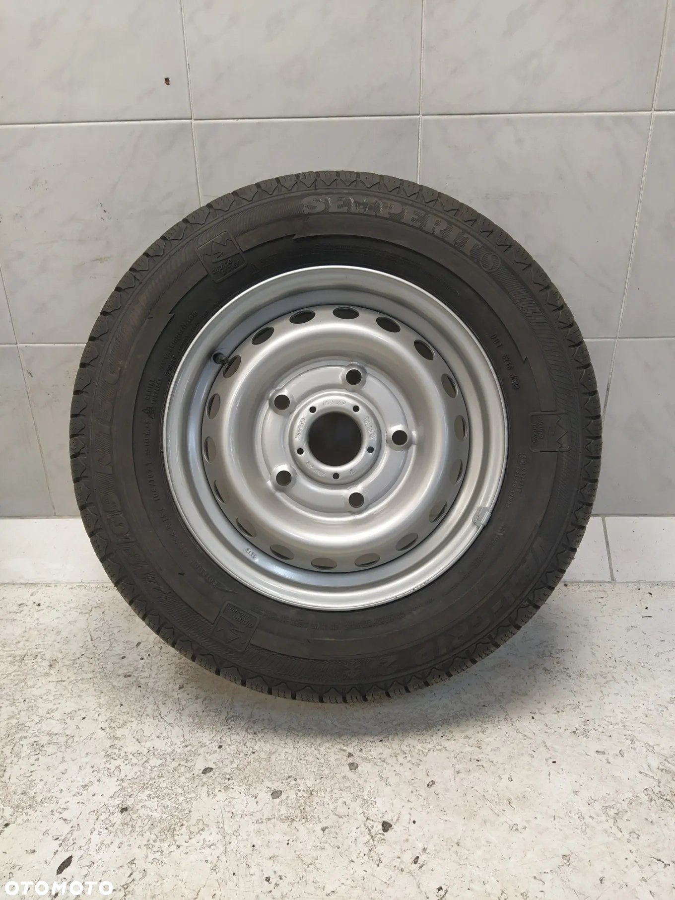 FORD TRANSIT CUSTOM 6,5x15 ORYGINALNE FELGI STALOWE R15 ET60 5X160 OPONY SEMPERIT 215/65 KOŁA ZIMA BIEŻNIK ok 10.5mm - 9