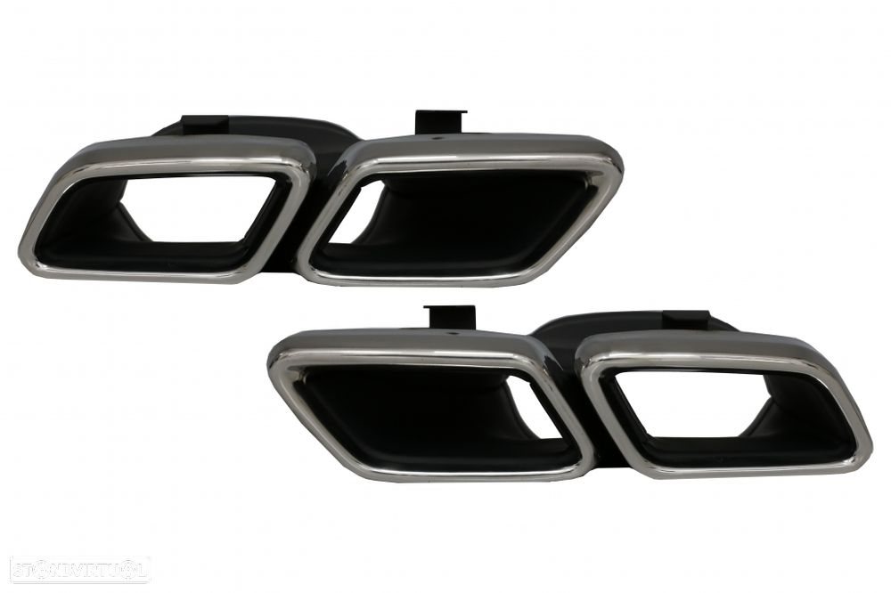 Difusor com Ponteiras Mercedes S C217 Coupé (2014 a 2020) Look S63 - 7