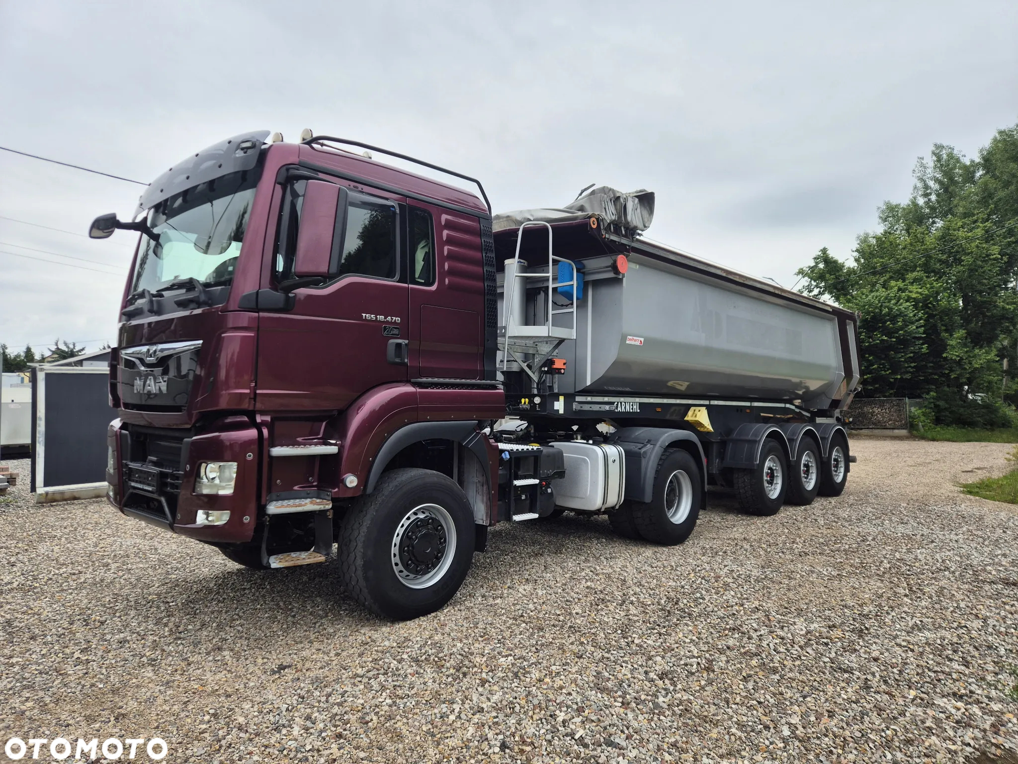 MAN TGS 18.470 4X4 Reduktor Most Zestaw Patelnia Wywrotka Euro6 Carnehl Ciągnik siodłowy Naczepa Hydraulika Mulda - 6